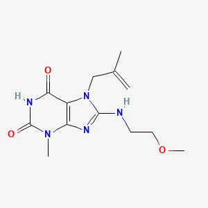 8-((2-methoxyethyl)amino)-3-methyl-7-(2-methylallyl)-1H-purine-2,6(3H,7H)-dione
