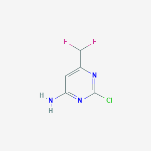 2-Chloro-6-(difluoromethyl)pyrimidin-4-amine