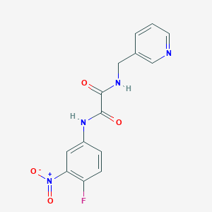 N1-(4-fluoro-3-nitrophenyl)-N2-(pyridin-3-ylmethyl)oxalamide