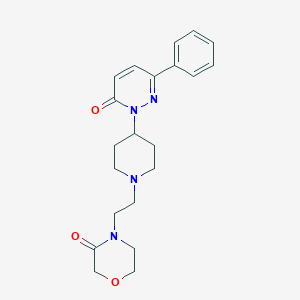 4-[2-[4-(6-Oxo-3-phenylpyridazin-1-yl)piperidin-1-yl]ethyl]morpholin-3-one