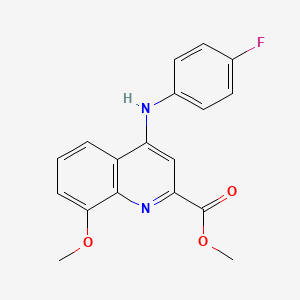 N-(2-chloro-4-methylphenyl)-4-[5-(morpholin-4-ylcarbonyl)-1,2,4-oxadiazol-3-yl]thiophene-2-sulfonamide