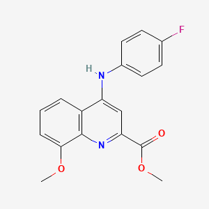 molecular formula C18H15FN2O3 B2967607 N-(2-chloro-4-methylphenyl)-4-[5-(morpholin-4-ylcarbonyl)-1,2,4-oxadiazol-3-yl]thiophene-2-sulfonamide CAS No. 1207014-81-0