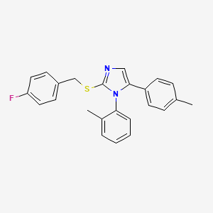 2-((4-fluorobenzyl)thio)-1-(o-tolyl)-5-(p-tolyl)-1H-imidazole