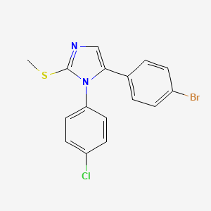 5-(4-bromophenyl)-1-(4-chlorophenyl)-2-(methylthio)-1H-imidazole