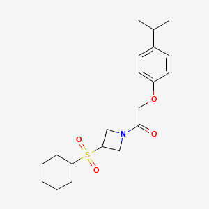 1-(3-(Cyclohexylsulfonyl)azetidin-1-yl)-2-(4-isopropylphenoxy)ethanone