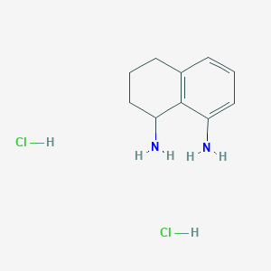 molecular formula C10H16Cl2N2 B2967631 1,2,3,4-Tetrahydronaphthalene-1,8-diamine dihydrochloride CAS No. 1989672-88-9