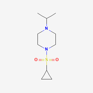 molecular formula C10H20N2O2S B2967641 1-(环丙基磺酰基)-4-异丙基哌嗪 CAS No. 2124578-33-0