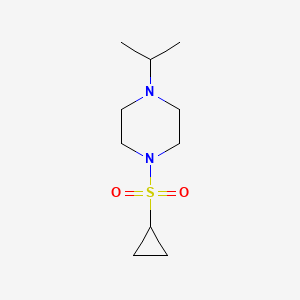 molecular formula C10H20N2O2S B2967641 1-(Cyclopropanesulfonyl)-4-(propan-2-yl)piperazine CAS No. 2124578-33-0