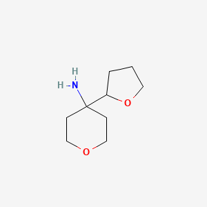4-(Oxolan-2-yl)oxan-4-amine