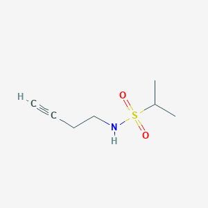 molecular formula C7H13NO2S B2967662 N-(but-3-yn-1-yl)propane-2-sulfonamide CAS No. 1339627-75-6