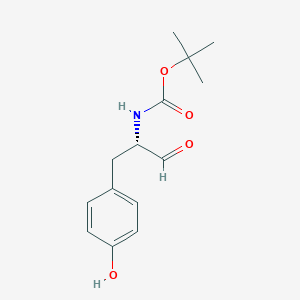 molecular formula C14H19NO4 B2967678 Tert-butyl N-[(2S)-1-(4-hydroxyphenyl)-3-oxopropan-2-YL]carbamate CAS No. 134081-15-5