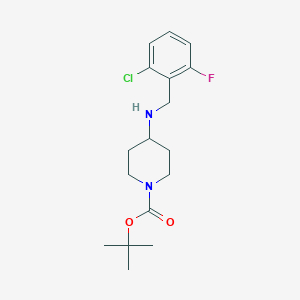 molecular formula C17H24ClFN2O2 B2967692 tert-Butyl 4-(2-chloro-6-fluorobenzylamino)piperidine-1-carboxylate CAS No. 1349717-09-4