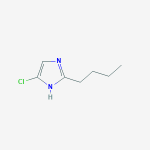 molecular formula C7H11ClN2 B029677 2-丁基-5-氯-1H-咪唑 CAS No. 158365-99-2