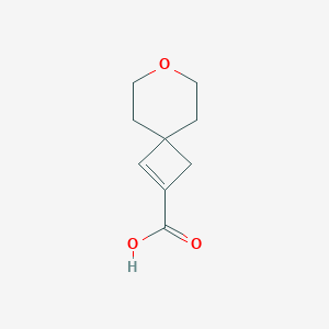 molecular formula C9H12O3 B2967700 7-氧杂螺[3.5]壬-1-烯-2-羧酸 CAS No. 2193065-02-8