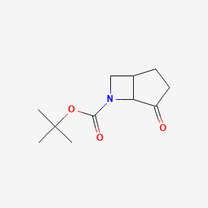 molecular formula C11H17NO3 B2967703 叔丁基 4-氧代-6-氮杂双环[3.2.0]庚烷-6-甲酸酯 CAS No. 1523618-31-6