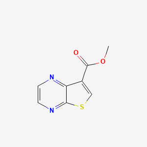 molecular formula C8H6N2O2S B2967705 Methyl thieno[2,3-b]pyrazine-7-carboxylate CAS No. 1812188-67-2