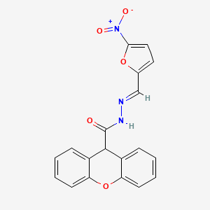 N'-[(1E)-(5-nitrofuran-2-yl)methylidene]-9H-xanthene-9-carbohydrazide