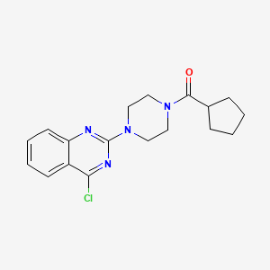 4-Chloro-2-(4-cyclopentanecarbonylpiperazin-1-yl)quinazoline