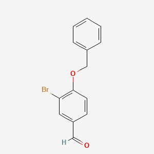 molecular formula C14H11BrO2 B2967727 4-(Benzyloxy)-3-bromobenzaldehyde CAS No. 1000414-11-8; 69455-12-5