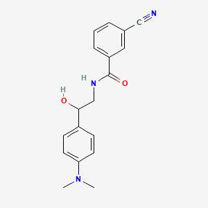 molecular formula C18H19N3O2 B2967734 3-cyano-N-(2-(4-(dimethylamino)phenyl)-2-hydroxyethyl)benzamide CAS No. 1421501-06-5