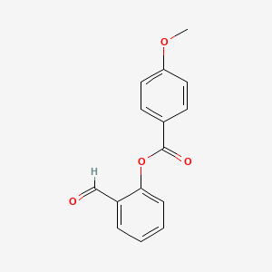 molecular formula C15H12O4 B2967745 2-Formylphenyl 4-methoxybenzoate CAS No. 140160-04-9