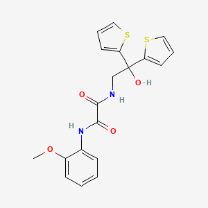 N1-(2-hydroxy-2,2-di(thiophen-2-yl)ethyl)-N2-(2-methoxyphenyl)oxalamide
