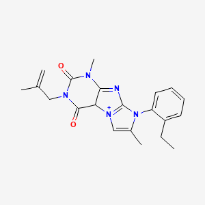 8-(2-ethylphenyl)-1,7-dimethyl-3-(2-methylprop-2-en-1-yl)-1H,2H,3H,4H,8H-imidazo[1,2-g]purine-2,4-dione