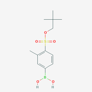 {4-[(2,2-Dimethylpropoxy)sulfonyl]-3-methylphenyl}boronic acid