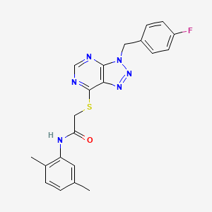 N-(2,5-dimethylphenyl)-2-((3-(4-fluorobenzyl)-3H-[1,2,3]triazolo[4,5-d]pyrimidin-7-yl)thio)acetamide