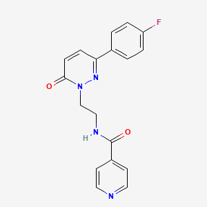N-(2-(3-(4-fluorophenyl)-6-oxopyridazin-1(6H)-yl)ethyl)isonicotinamide