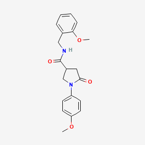 N-(2-methoxybenzyl)-1-(4-methoxyphenyl)-5-oxopyrrolidine-3-carboxamide