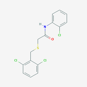 molecular formula C15H12Cl3NOS B296779 N-(2-chlorophenyl)-2-[(2,6-dichlorobenzyl)sulfanyl]acetamide 