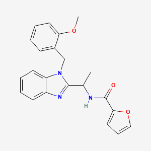2-furyl-N-({1-[(2-methoxyphenyl)methyl]benzimidazol-2-yl}ethyl)carboxamide