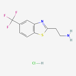 2-[5-(Trifluoromethyl)-1,3-benzothiazol-2-yl]ethanamine;hydrochloride