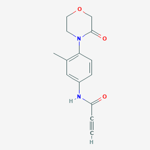 N-(3-methyl-4-(3-oxomorpholino)phenyl)propiolamide