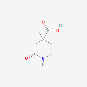 molecular formula C7H11NO3 B2967819 4-Methyl-2-oxopiperidine-4-carboxylic acid CAS No. 2090268-86-1