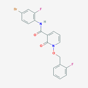 N-(4-bromo-2-fluorophenyl)-1-((2-fluorobenzyl)oxy)-2-oxo-1,2-dihydropyridine-3-carboxamide