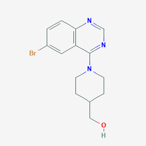 [1-(6-Bromoquinazolin-4-yl)piperidin-4-yl]methanol