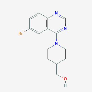 molecular formula C14H16BrN3O B2967836 [1-(6-Bromoquinazolin-4-yl)piperidin-4-yl]methanol CAS No. 2415633-38-2