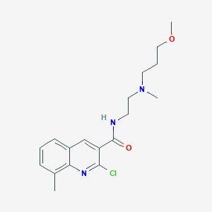 2-chloro-N-{2-[(3-methoxypropyl)(methyl)amino]ethyl}-8-methylquinoline-3-carboxamide