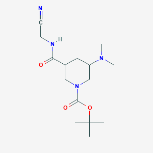 Tert-butyl 3-(cyanomethylcarbamoyl)-5-(dimethylamino)piperidine-1-carboxylate