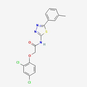 2-(2,4-dichlorophenoxy)-N-[5-(3-methylphenyl)-1,3,4-thiadiazol-2-yl]acetamide
