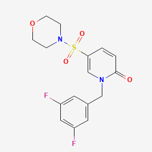 1-(3,5-difluorobenzyl)-5-(morpholinosulfonyl)pyridin-2(1H)-one