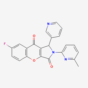 7-Fluoro-2-(6-methylpyridin-2-yl)-1-(pyridin-3-yl)-1,2-dihydrochromeno[2,3-c]pyrrole-3,9-dione