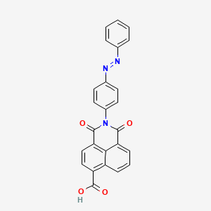 (E)-1,3-dioxo-2-(4-(phenyldiazenyl)phenyl)-2,3-dihydro-1H-benzo[de]isoquinoline-6-carboxylic acid