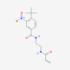 4-Tert-butyl-3-nitro-N-[2-(prop-2-enoylamino)ethyl]benzamide