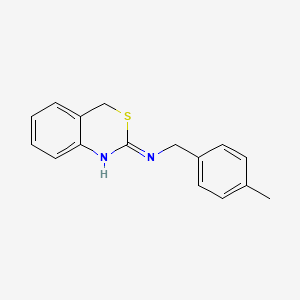 molecular formula C16H16N2S B2967920 N-(4-methylbenzyl)-4H-3,1-benzothiazin-2-amine CAS No. 338396-02-4