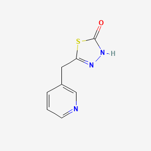 molecular formula C8H7N3OS B2967921 5-(Pyridin-3-ylmethyl)-3H-1,3,4-thiadiazol-2-one CAS No. 1697062-46-6