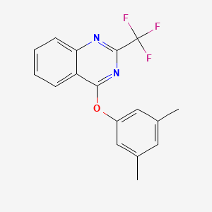 molecular formula C17H13F3N2O B2967926 4-(3,5-Dimethylphenoxy)-2-(trifluoromethyl)quinazoline CAS No. 337925-01-6