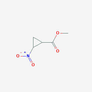 molecular formula C5H7NO4 B2967929 Methyl 2-nitrocyclopropane-1-carboxylate CAS No. 1114822-76-2